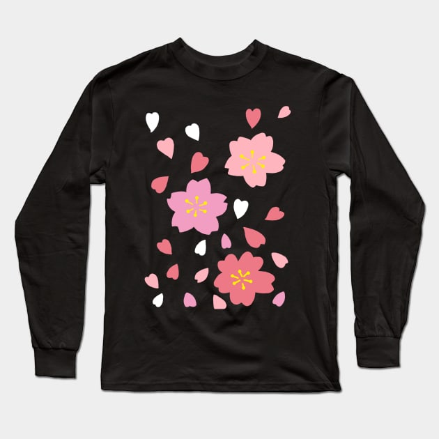 Cherry blossoms Long Sleeve T-Shirt by SHINSHIN1991